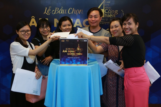 Gần 100 nhà báo tham gia Lễ bầu chọn Giải thưởng Âm nhạc Cống hiến